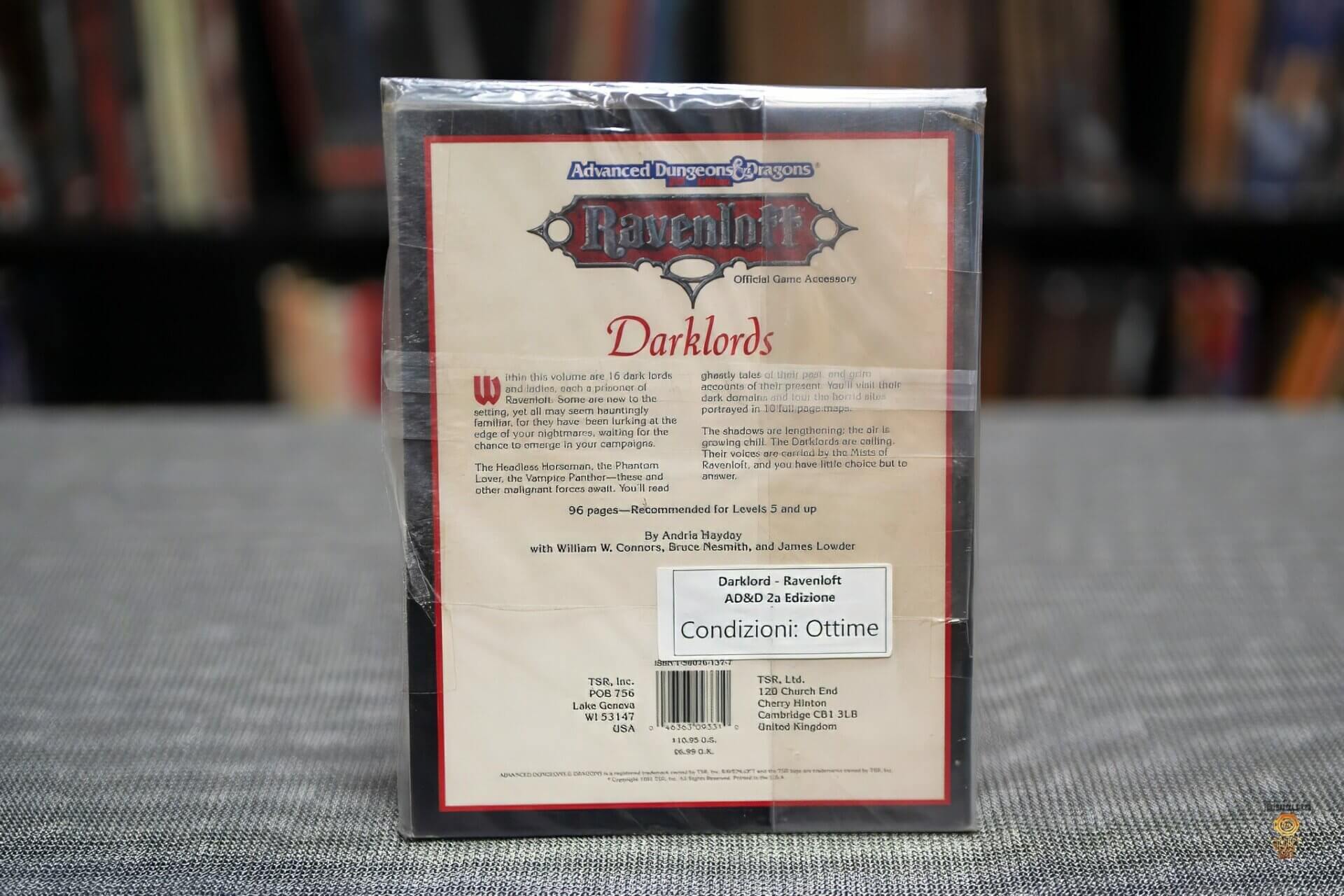 Darklord AD&D Ravenloft back