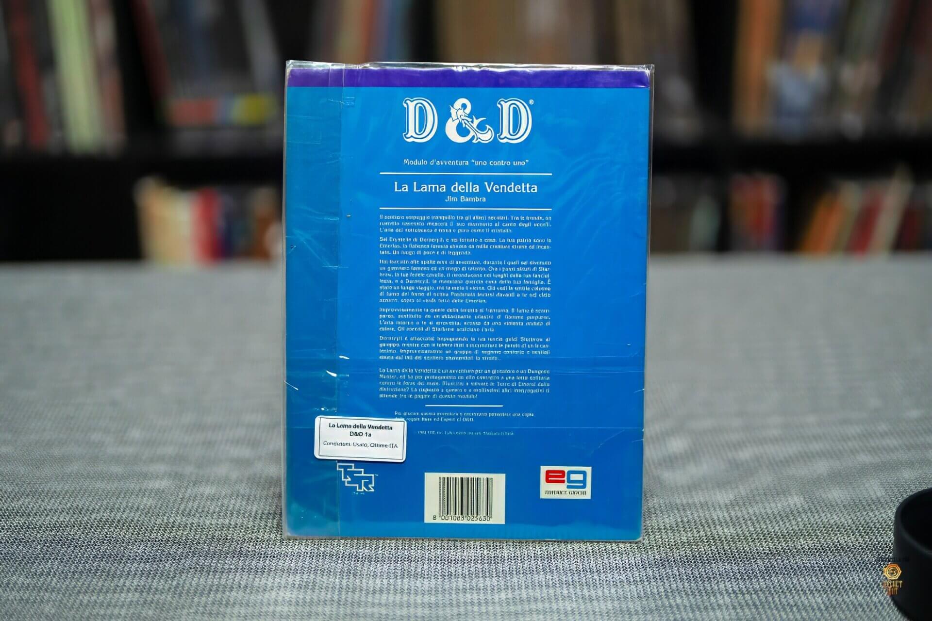 La Lama della Vendetta, D&D 1a edizione, retro gdr